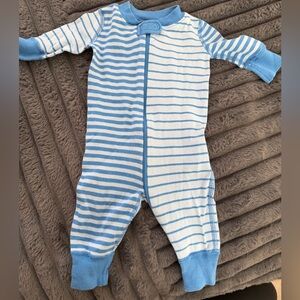 Hanna Andersson Blue Striped Onesie